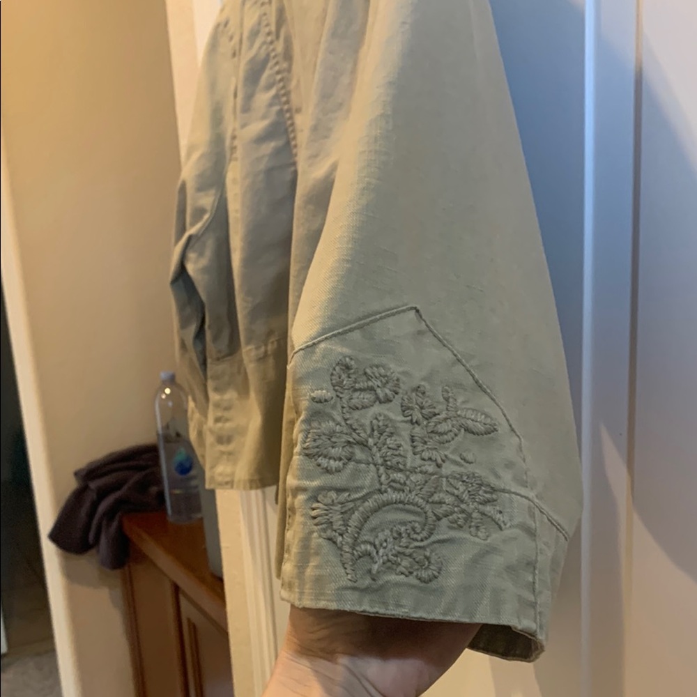 Embroidered Beige Jacket - Picture 5 of 5